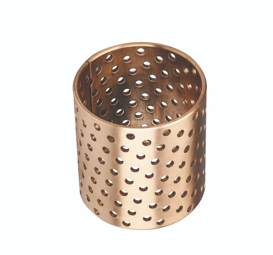 TEHCO Agriculture and Heavy Duty Machine Bear with Diamond Oil Sockets CuSn8P Wrapped Bronze Bushing of Excellent Performance.