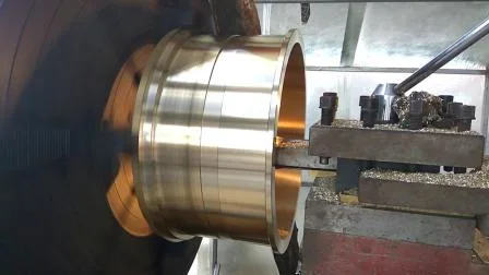 Bague de coulée centrifuge en alliage de bronze/laiton/cuivre sur mesure avec rainure d'huile en Chine